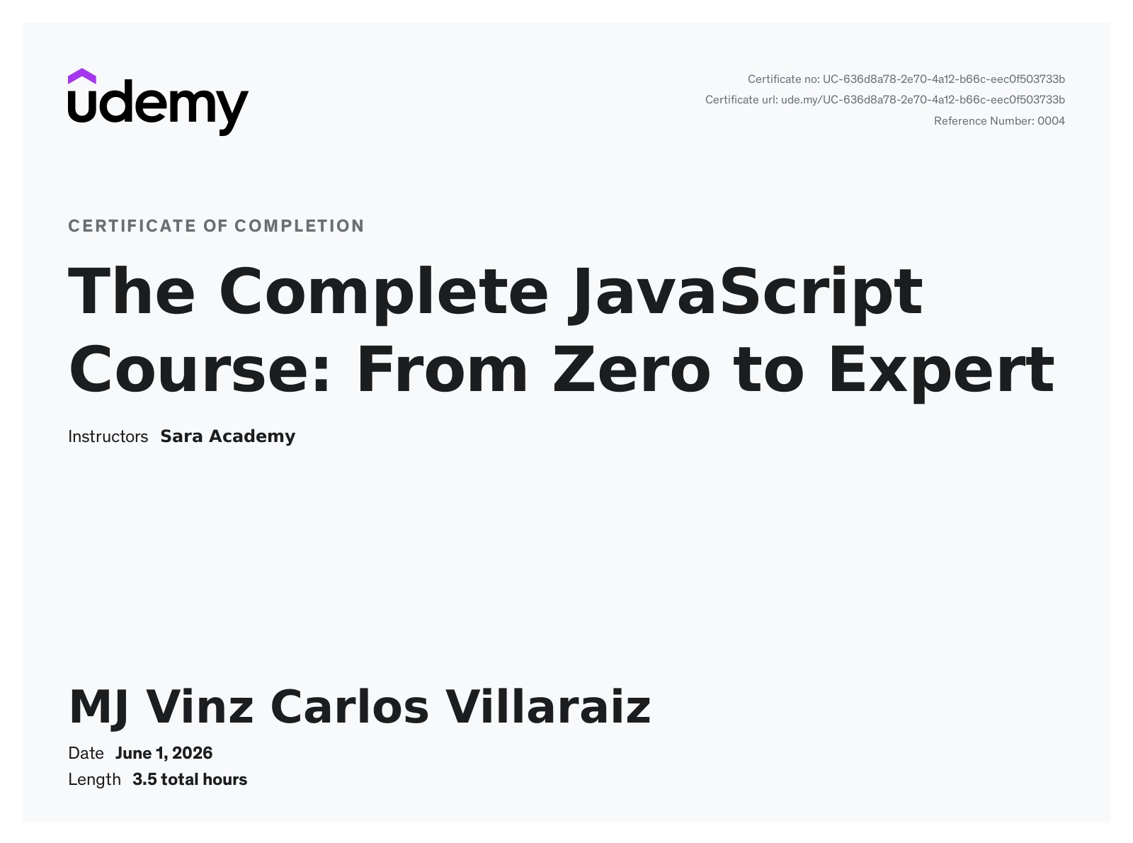 JavaScript Complete Course