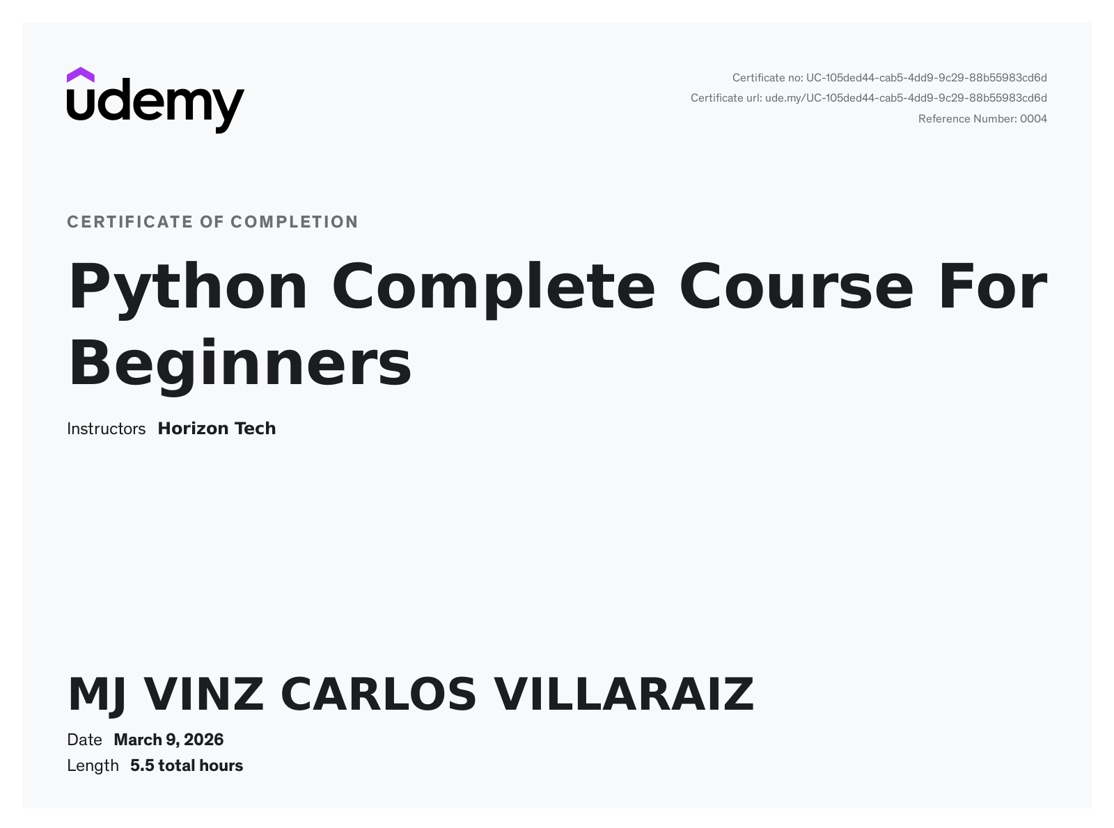 Python Complete Course